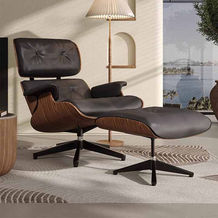 Ottoman-Enhanced Leather Lounge Seating Present Them