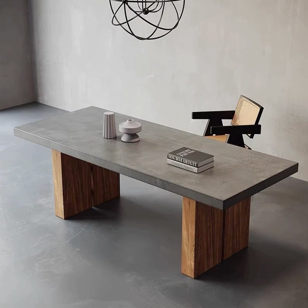 Masdio Solid and Stately: The Miller Concrete Dining Table