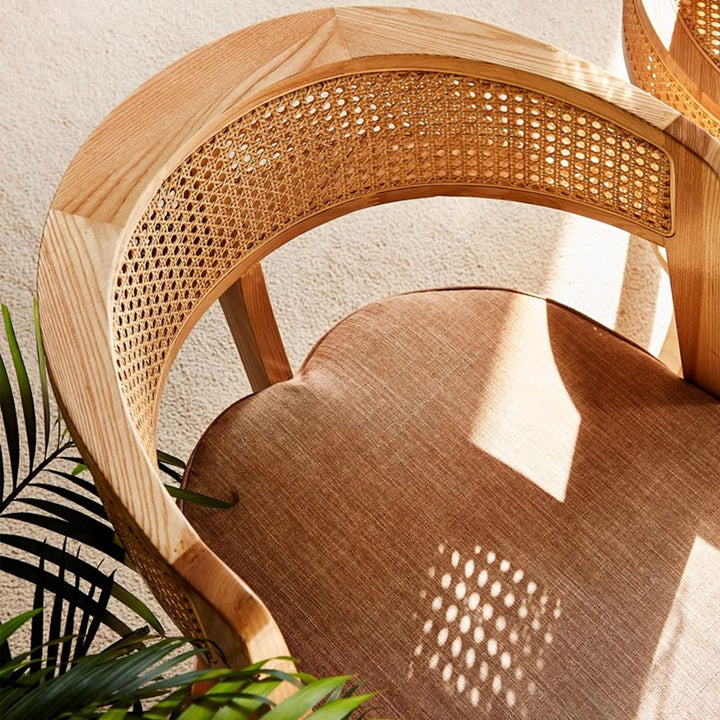 MAS-1419 Masdio Rattan-Inspired Armchair for Modern Charm