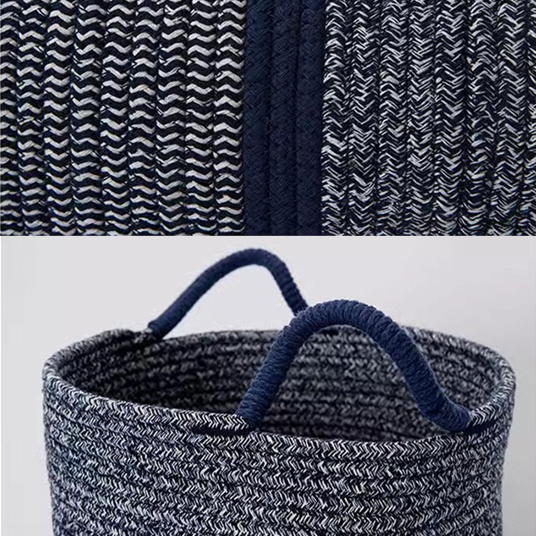 Set of 2 Cotton Storage Baskets