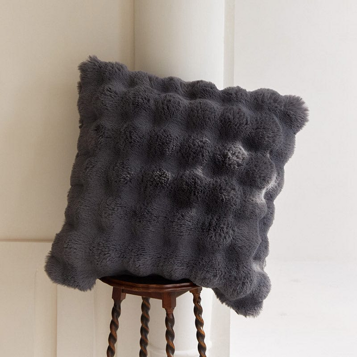 Rabbit Faux-Fur Blanket Throw