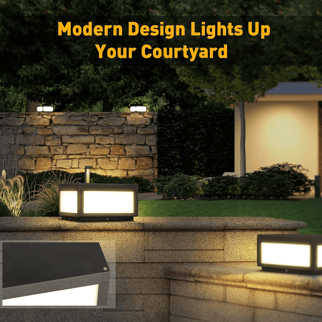 Solar Outdoor Modern Post Light