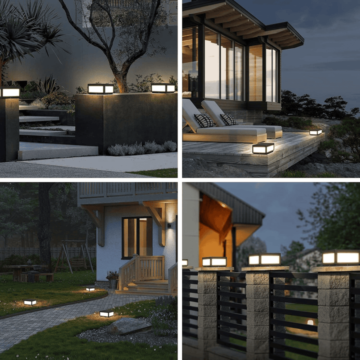 Solar Outdoor Modern Post Light