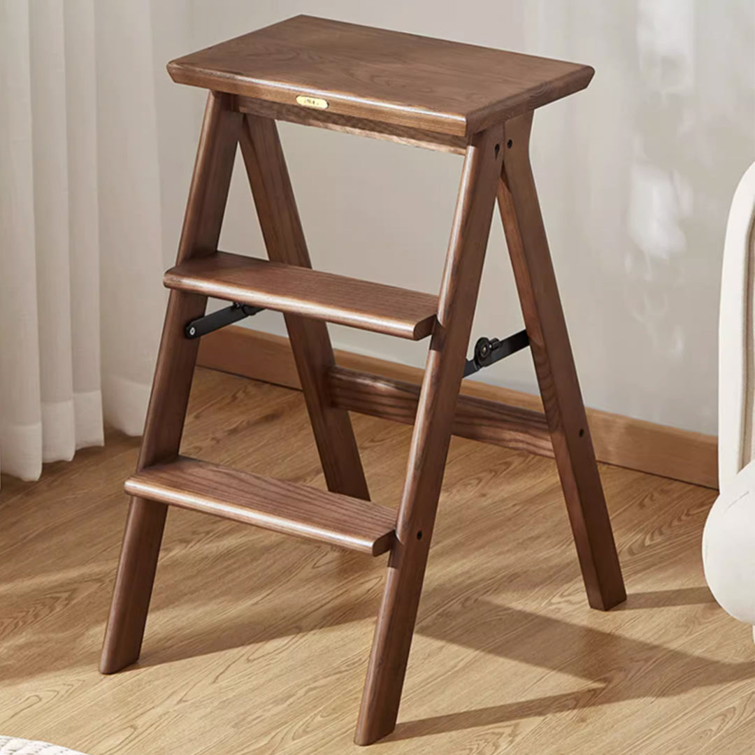 MAS-1266 Madsio Solid Pine Wood Folding Step Stool