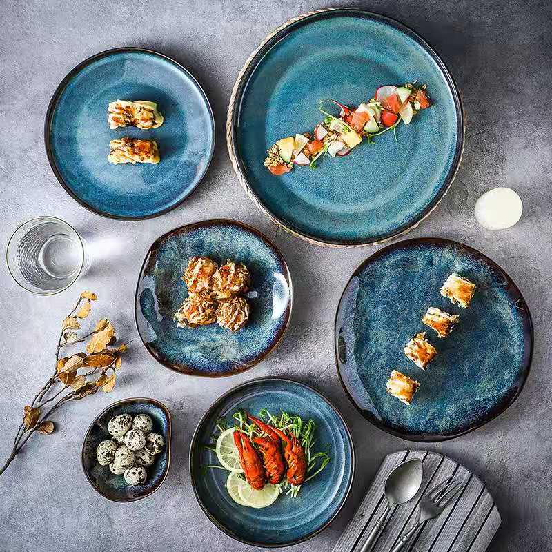 Spritz Irregular Dinnerware Set (Set Of 12 Plates)