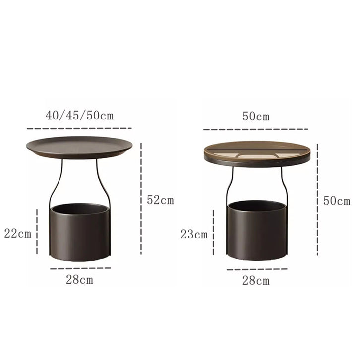 MAS-1258 Madio Storage Side Table with Concealed Compartment Present Them