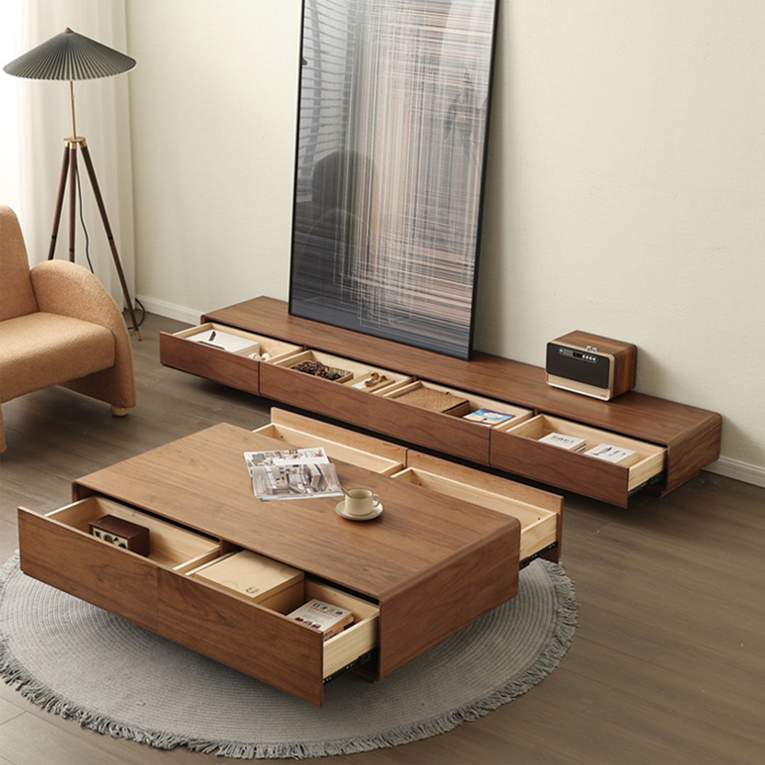 MAS-1252 Masdio Timber Coffee Table with Hidden Storage Compartments