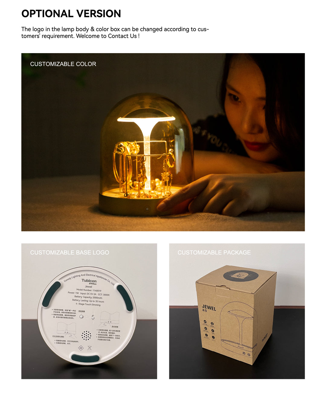 Versatile USB Charging LED Table Lamp Present Them