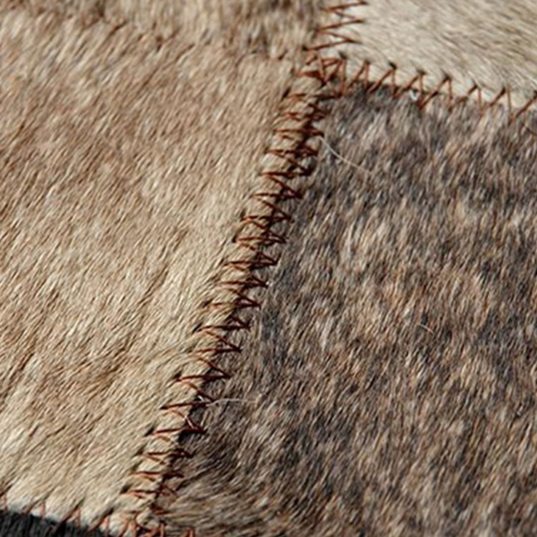 MAS-2338 Masdio NEXIS Modern Cowhide Leather Rug