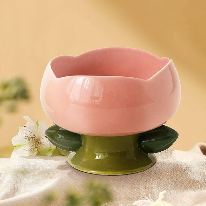 Flower Shape Pet Bowl