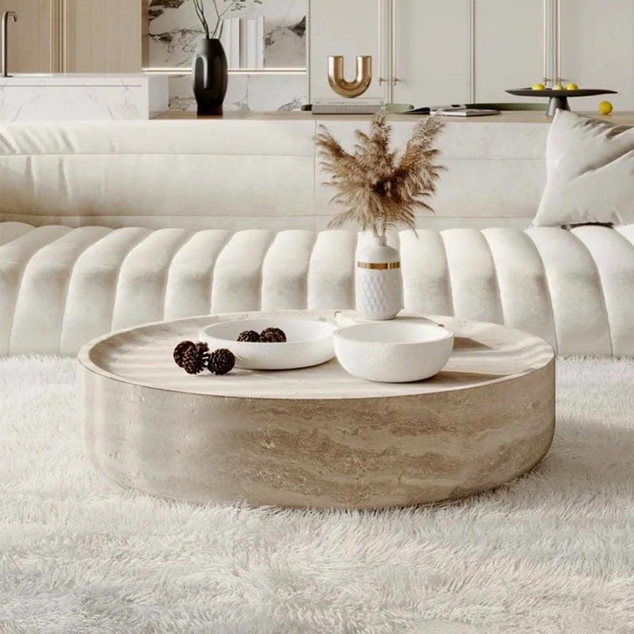 Presenthem Round Stone Coffee Table - Present Them