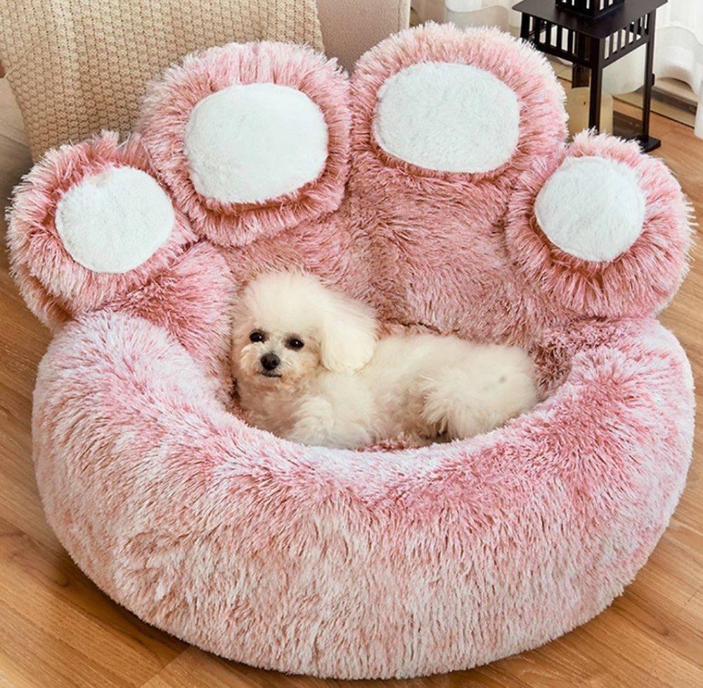 Pink Paw Bed