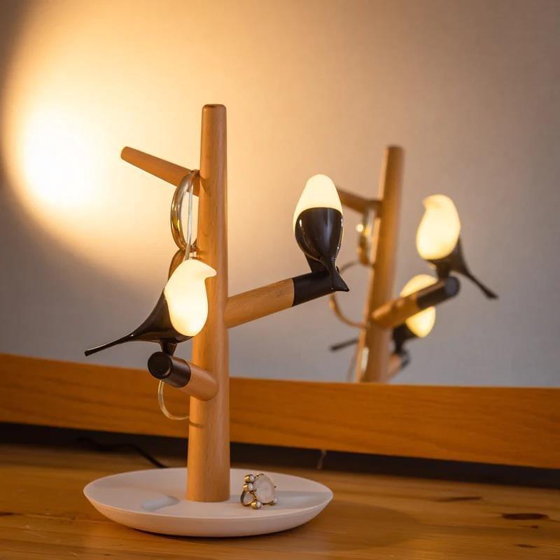 Bird's Lamp with dual wireless charger