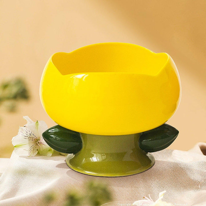 Flower Shape Pet Bowl