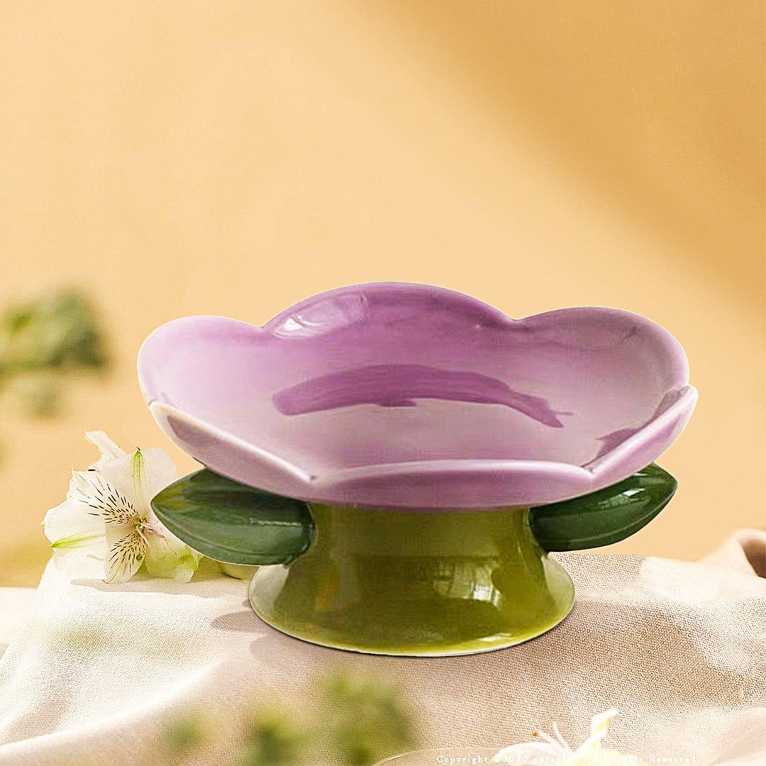 Flower Shape Pet Bowl