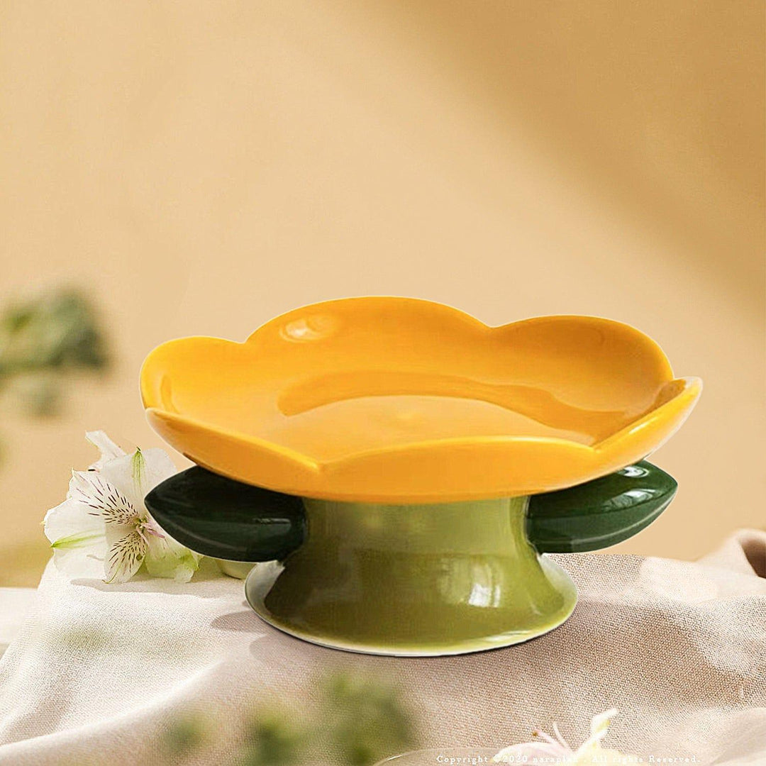 Flower Shape Pet Bowl