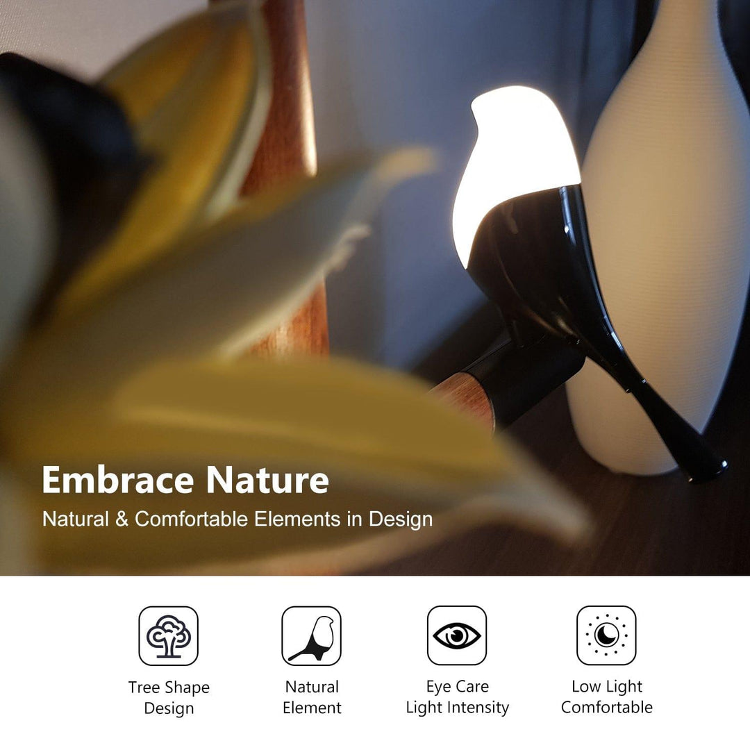 Bird's Lamp with dual wireless charger Present Them