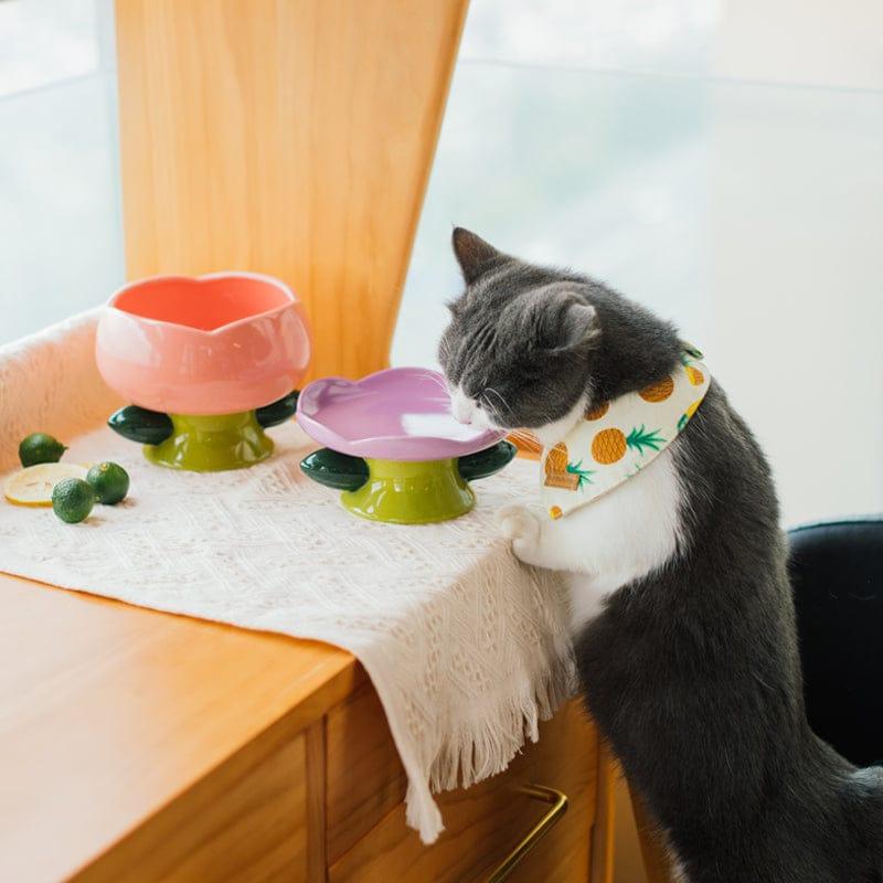 Flower Shape Pet Bowl