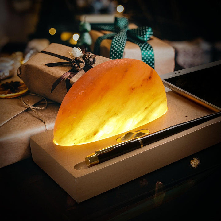 Sunrise Salt Lamp with Wireless Charger